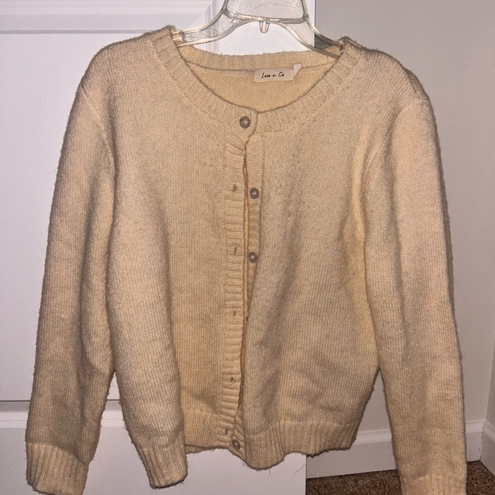Butter yellow cardigan